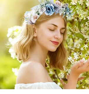 Foto 2 | Diademas Xtellar Florales Para El Pelo Con Corona Flores Nupciales