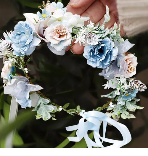 Foto 4 pulgar | Diademas Xtellar Florales Para El Pelo Con Corona Flores Nupciales
