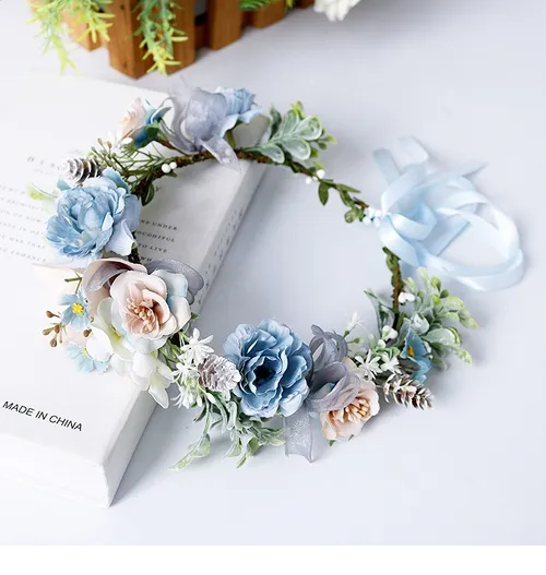 Foto 5 pulgar | Diademas Xtellar Florales Para El Pelo Con Corona Flores Nupciales