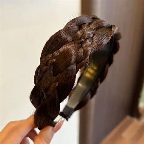 Foto 3 pulgar | Diadema Xtellar Trenzada Alta Calidad Para Mujer, Accesorios Cabello