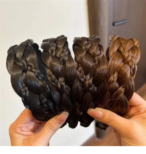 Foto 4 pulgar | Diadema Xtellar Trenzada Alta Calidad Para Mujer, Accesorios Cabello