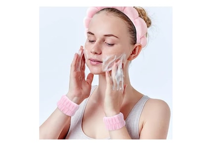 Foto 3 | Banda Xtellar Set Para Lavado Facial 3 Pz Con Banda Pulsera Diadema