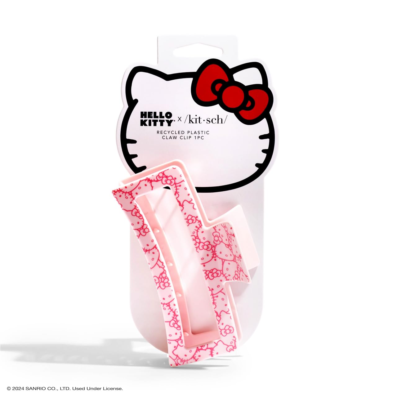 Foto 1 | Pinza Para El Pelo Kitsch Hello Kitty De Plástico Reciclado Jumbo - Venta Internacional.