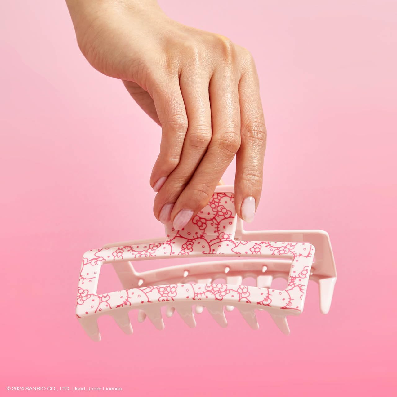 Foto 4 | Pinza Para El Pelo Kitsch Hello Kitty De Plástico Reciclado Jumbo - Venta Internacional.