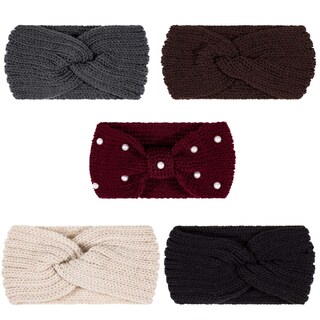 Foto 1 | Juego De 5 Diademas De Punto Grueso Whaline Para El Invierno - Venta Internacional.