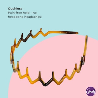 Foto 3 | Diadema Goody Ouchless Zigzag Tooth Para Todo Tipo De Cabello - Venta Internacional.