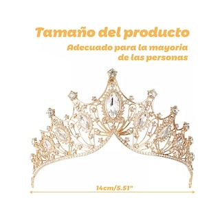 Foto 2 | Accesorio Corona Tiara Eo Safe Imports Esi-19672 Dorado