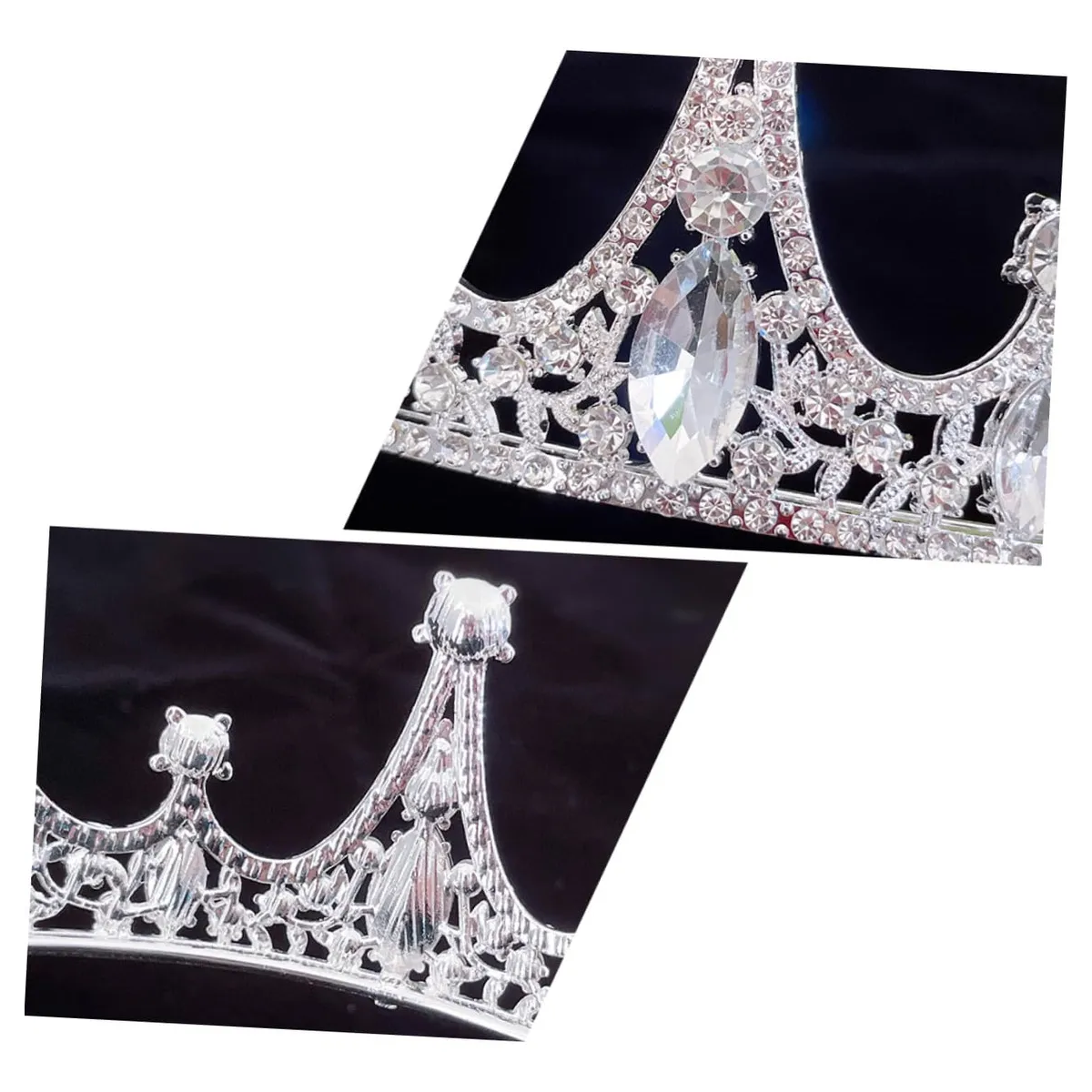 Foto 5 pulgar | Corona  Tiara Nupcial Eo Safe Imports Esi-20175 Plata