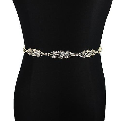 Foto 2 pulgar | Cinturón De Novia Huoguo Con Diamantes De Imitación Para Vestido De Novia - Venta Internacional.