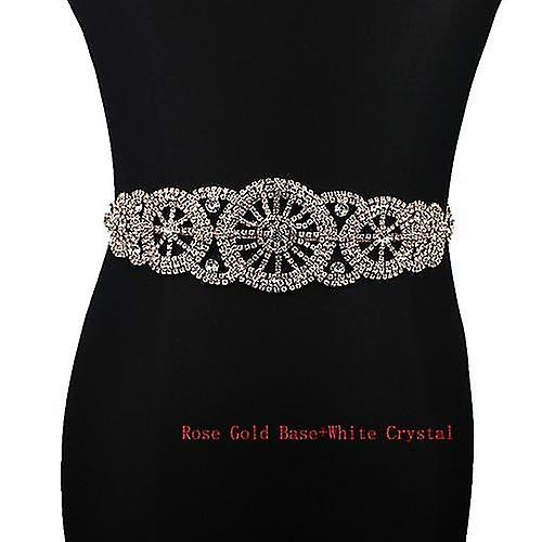 Foto 2 pulgar | Cinturón De Novia Huoguo Con Diamantes De Imitación Para Vestido De Novia - Venta Internacional.