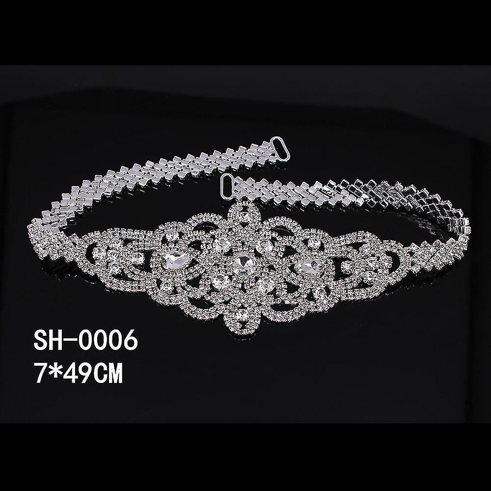 Foto 4 pulgar | Cinturón De Novia Huoguo Con Diamantes De Imitación Para Vestido De Novia - Venta Internacional.