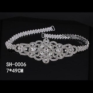 Foto 3 | Cinturón De Novia Huoguo Con Diamantes De Imitación Para Vestido De Novia - Venta Internacional.