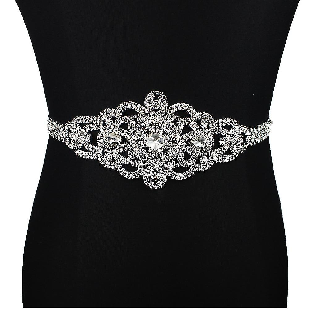 Foto 6 pulgar | Cinturón De Novia Huoguo Con Diamantes De Imitación Para Vestido De Novia - Venta Internacional.