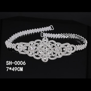 Foto 3 | Cinturón De Novia Huoguo Con Diamantes De Imitación Para Vestido De Novia - Venta Internacional.
