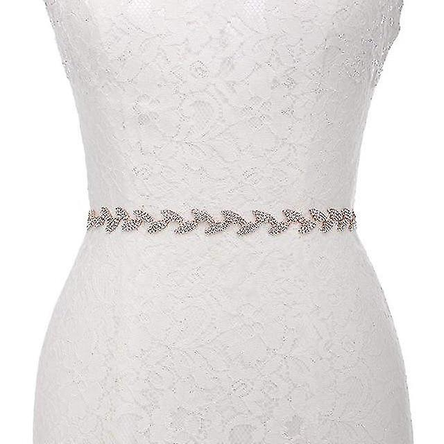 Foto 2 pulgar | Cinturón De Novia Huoguo Con Diamantes De Imitación Para Vestido De Novia - Venta Internacional.