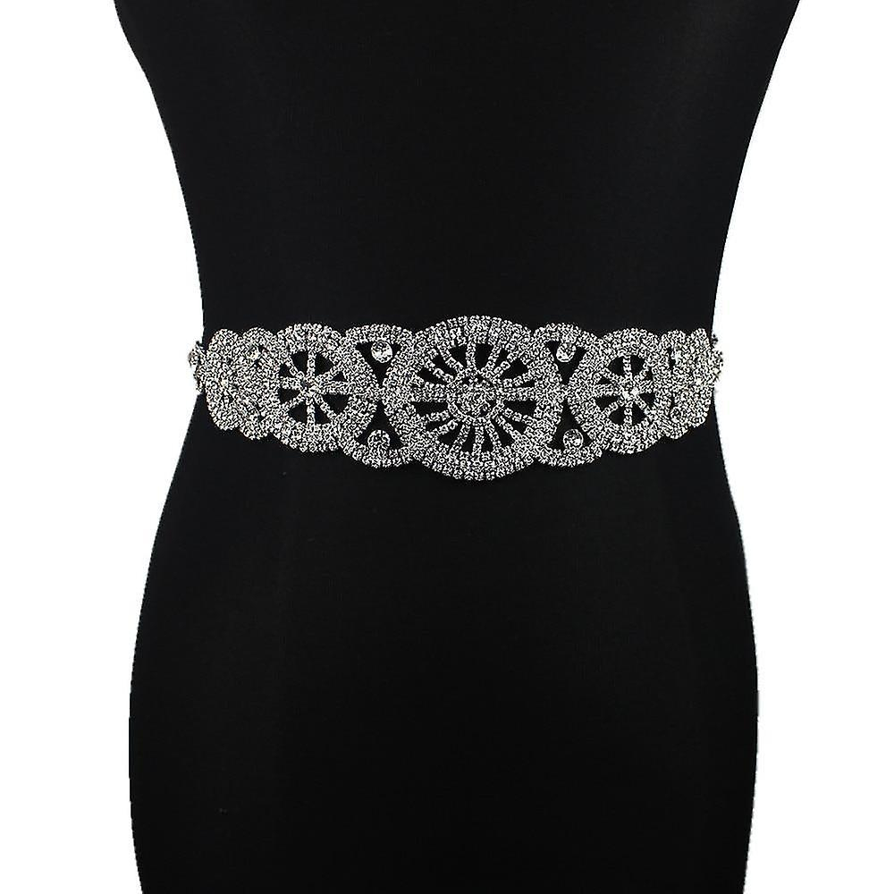 Foto 2 pulgar | Cinturón De Novia Huoguo Con Diamantes De Imitación Para Vestido De Novia - Venta Internacional.
