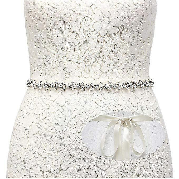 Foto 2 pulgar | Cinturón De Novia Huoguo Con Diamantes De Imitación Para Vestido De Novia - Venta Internacional.