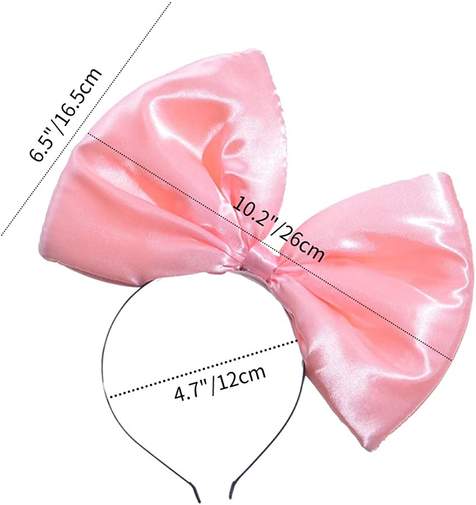Foto 3 pulgar | Diadema De Aro Para El Pelo  Accesorio Para Disfraz  Lazo Enorme Para Mujer - Venta Internacional.