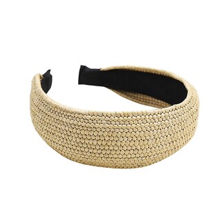 Foto 1 | Pañuelo Para La Cabeza Trenzado A Mano Estilo Sombrero De Paja Lafite Para Mujer - Venta Internacional.