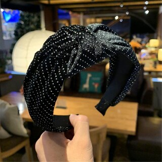 Foto 2 | Diadema Huoguo Para Mujer Con Forma De Cruz En Forma De Diamante En Color Liso - Venta Internacional.