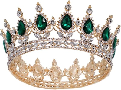 Foto 1 | Tiara Con Forma De Corona Nupcial Huoguo Lujosa Con Diamantes De Imitación De Cristal - Venta Internacional.