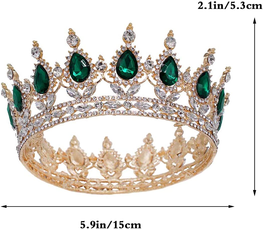 Foto 4 pulgar | Tiara Con Forma De Corona Nupcial Huoguo Lujosa Con Diamantes De Imitación De Cristal - Venta Internacional.