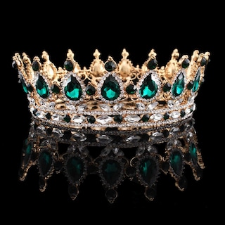 Foto 4 | Tiara Con Forma De Corona Nupcial Huoguo Lujosa Con Diamantes De Imitación De Cristal - Venta Internacional.