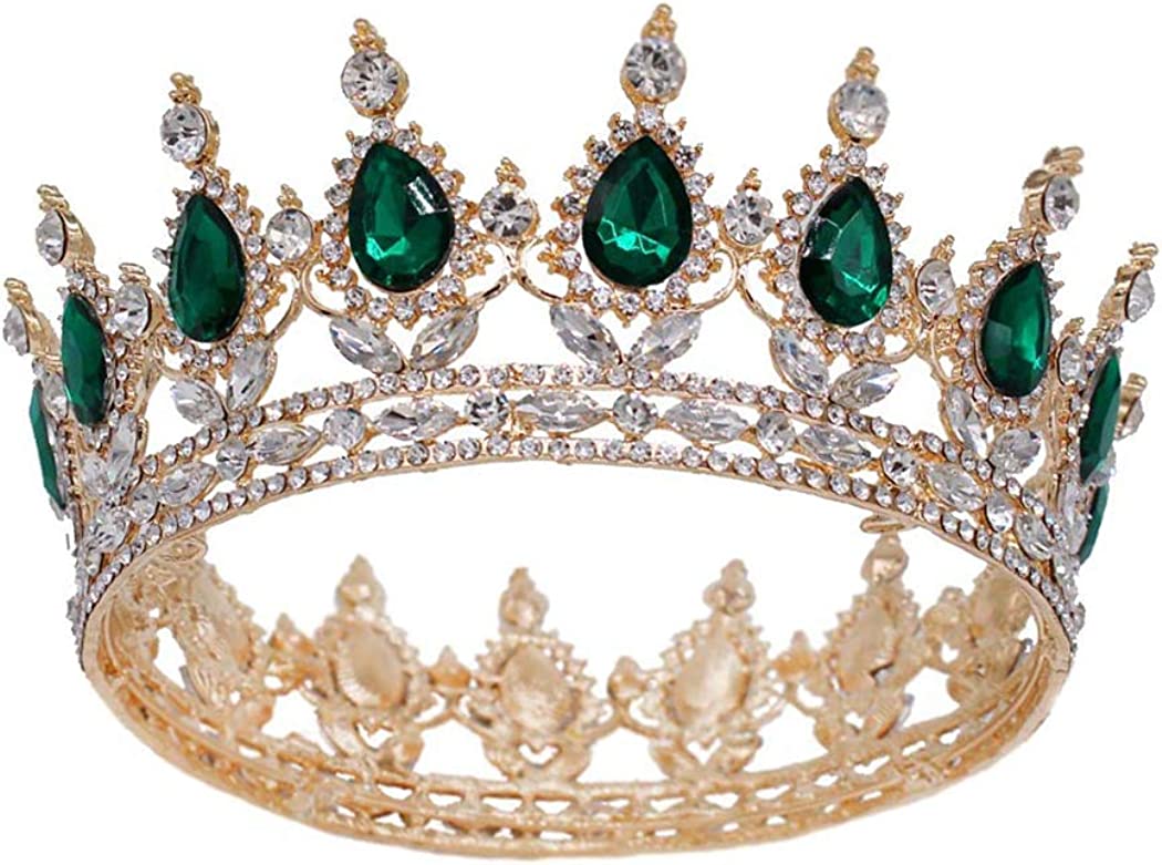 Foto 6 pulgar | Tiara Con Forma De Corona Nupcial Huoguo Lujosa Con Diamantes De Imitación De Cristal - Venta Internacional.