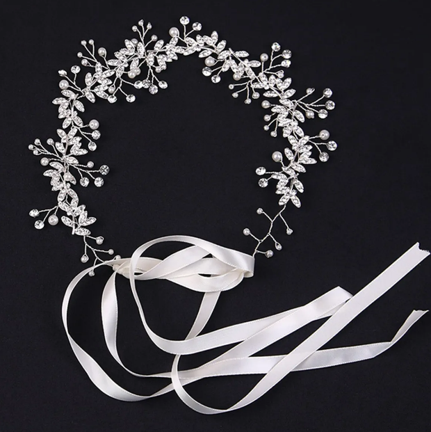 Foto 5 pulgar | Diadema De Plata Xtellar Para Novia  Toque Final De Lujo Para Estilos Nupciales