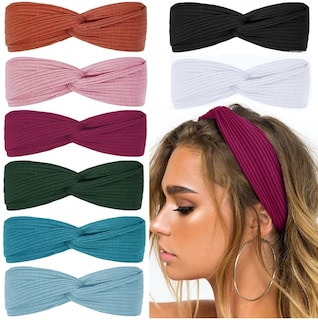 Foto 5 | Diademas Huoguo Twist Con Nudos Bohemio Elásticas Para Mujer - Venta Internacional.