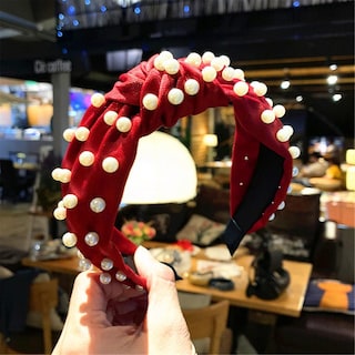 Foto 2 | Diadema De Tela Con Diadema De Cristal Para Mujer - Venta Internacional.