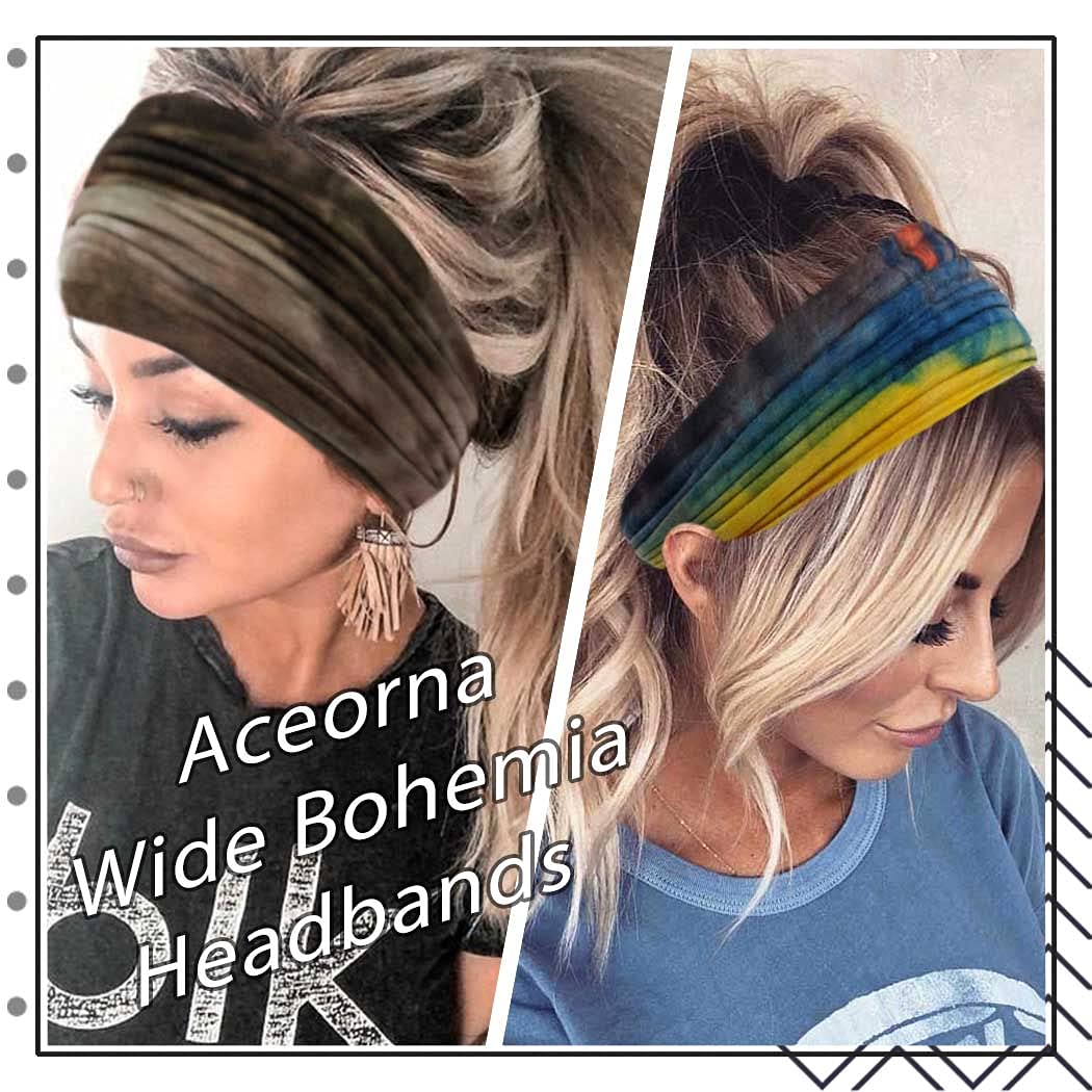 Foto 4 pulgar | Diademas Huoguo Diademas Anchas Y Elásticas Con Turbante Anudado - Venta Internacional.