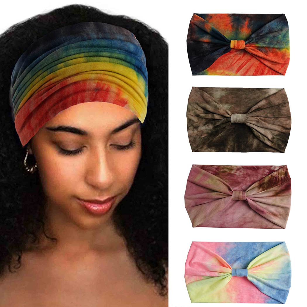 Foto 6 pulgar | Diademas Huoguo Diademas Anchas Y Elásticas Con Turbante Anudado - Venta Internacional.