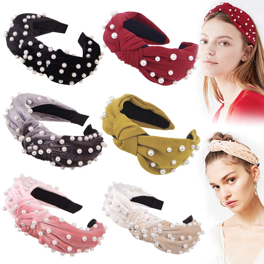 Foto 1 | Diademas Huoguo Para Mujer  6 Unidades  Anudadas En Forma De Perla - Venta Internacional.
