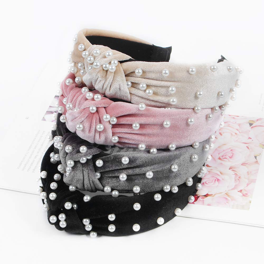 Foto 2 | Diademas Huoguo Para Mujer  6 Unidades  Anudadas En Forma De Perla - Venta Internacional.