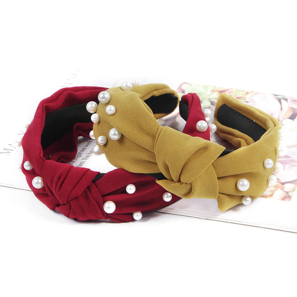 Foto 3 | Diademas Huoguo Para Mujer  6 Unidades  Anudadas En Forma De Perla - Venta Internacional.