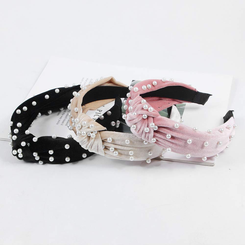 Foto 5 pulgar | Diademas Huoguo Para Mujer  6 Unidades  Anudadas En Forma De Perla - Venta Internacional.