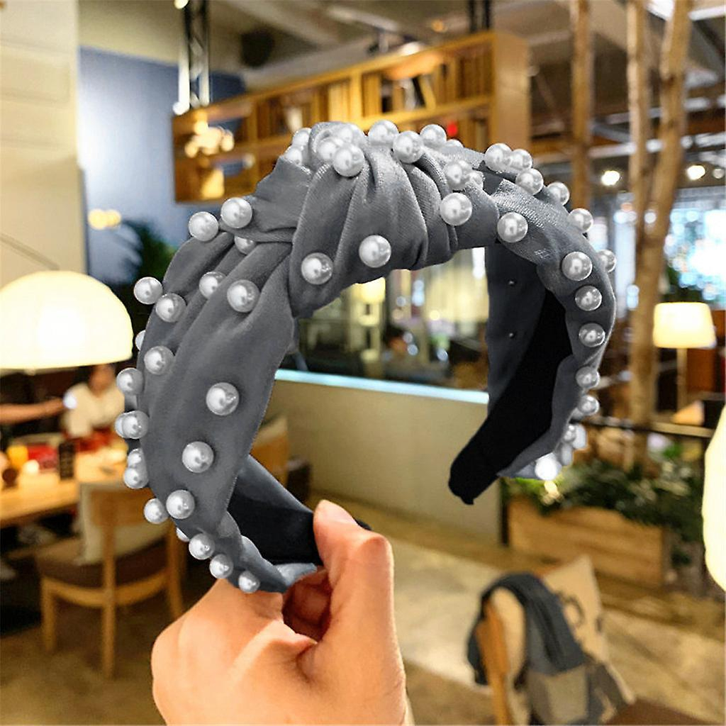 Foto 3 pulgar | Diadema De Tela Con Diadema De Cristal Para Mujer - Venta Internacional.