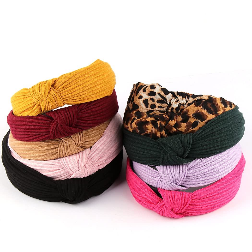 Foto 4 | Diademas Huoguo Anudadas Para Mujer De Color Liso (10 Piezas) - Venta Internacional.