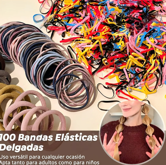 Foto 5 pulgar | Ligas para Cabello Xtellar 1209 Piezas