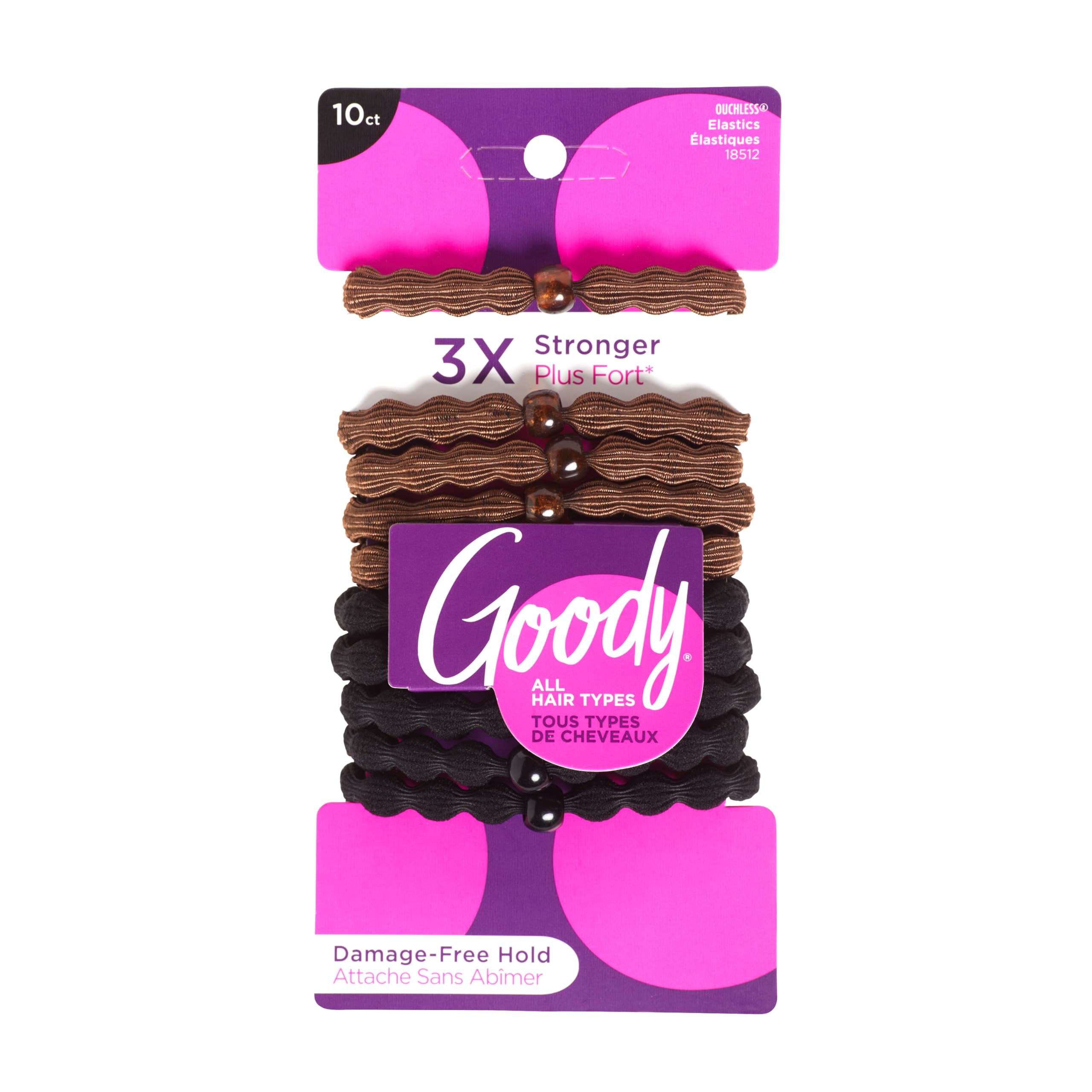 Foto 2 pulgar | Elásticos Para El Cabello Goody Ouchless Seamless De 10 Quilates, Tonos Cálidos - Venta Internacional.