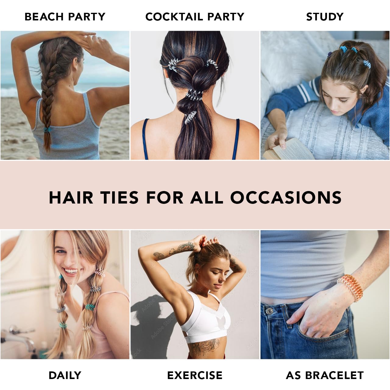 Foto 7 pulgar | Hair Tips Kitsch Spiral Para Mujer, Cabello Grueso Y Fino, 8 Unidades - Venta Internacional.