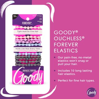 Foto 2 | Accesorios Para El Cabello Goody Ouchless Forever Elastics, 10 Unidades - Venta Internacional.