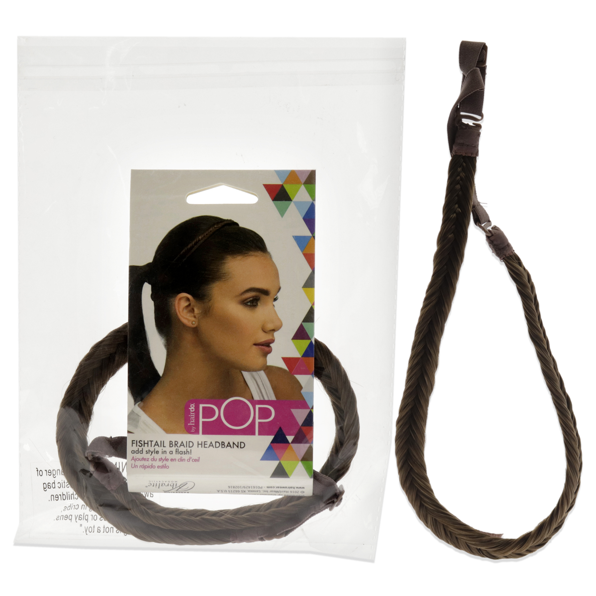 Diadema Con Trenza En Forma De Cola De Pez, Color Castaño, Para Mujer - Venta Internacional.