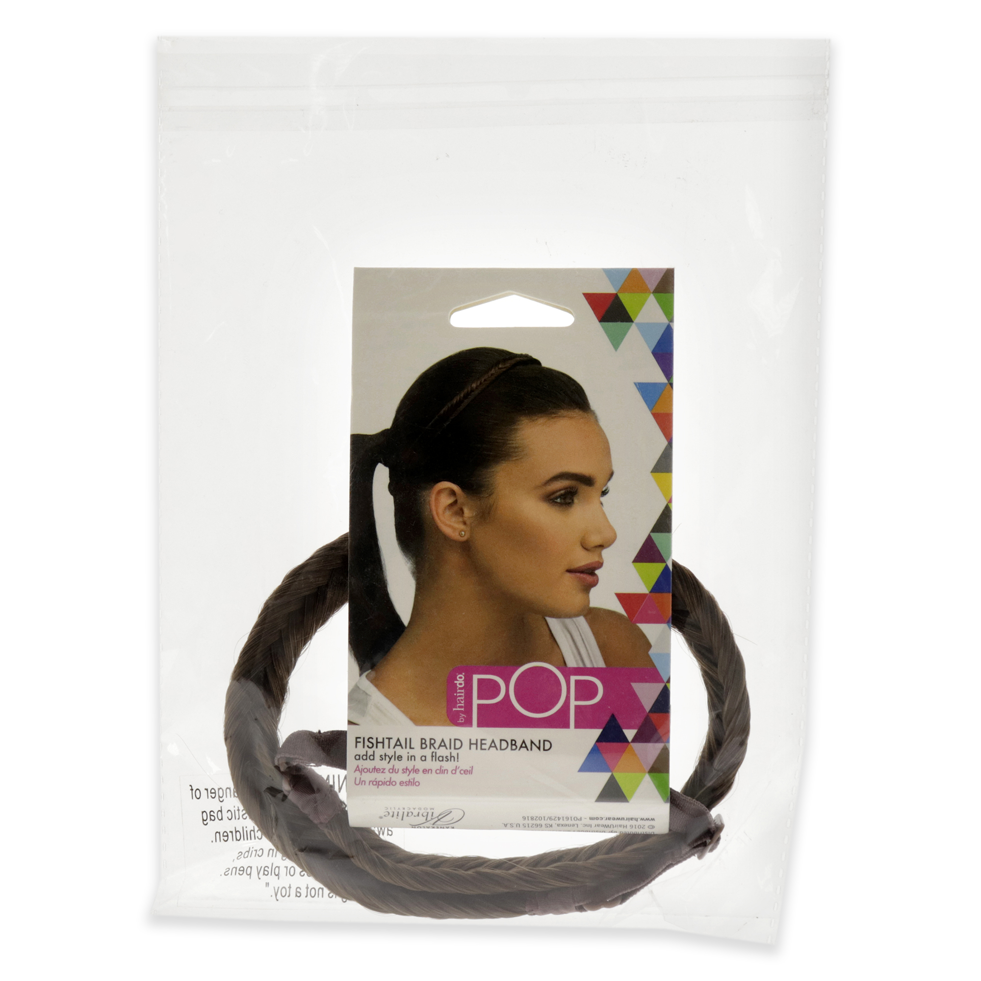 Foto 3 | Diadema Con Trenza En Forma De Cola De Pez, Color Castaño, Para Mujer - Venta Internacional.