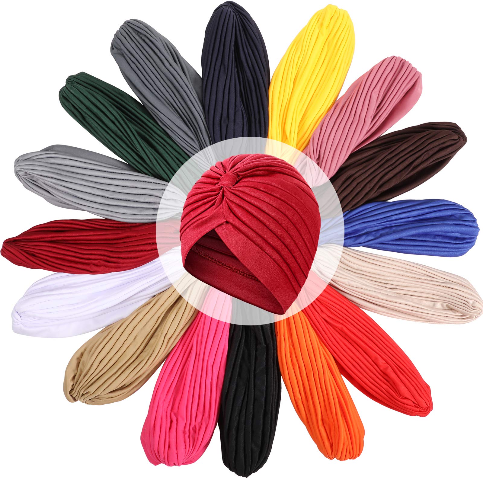 Foto 4 pulgar | Turbantes Elásticos Chemo Head Wraps Satinior Para Mujer X16 - Venta Internacional.