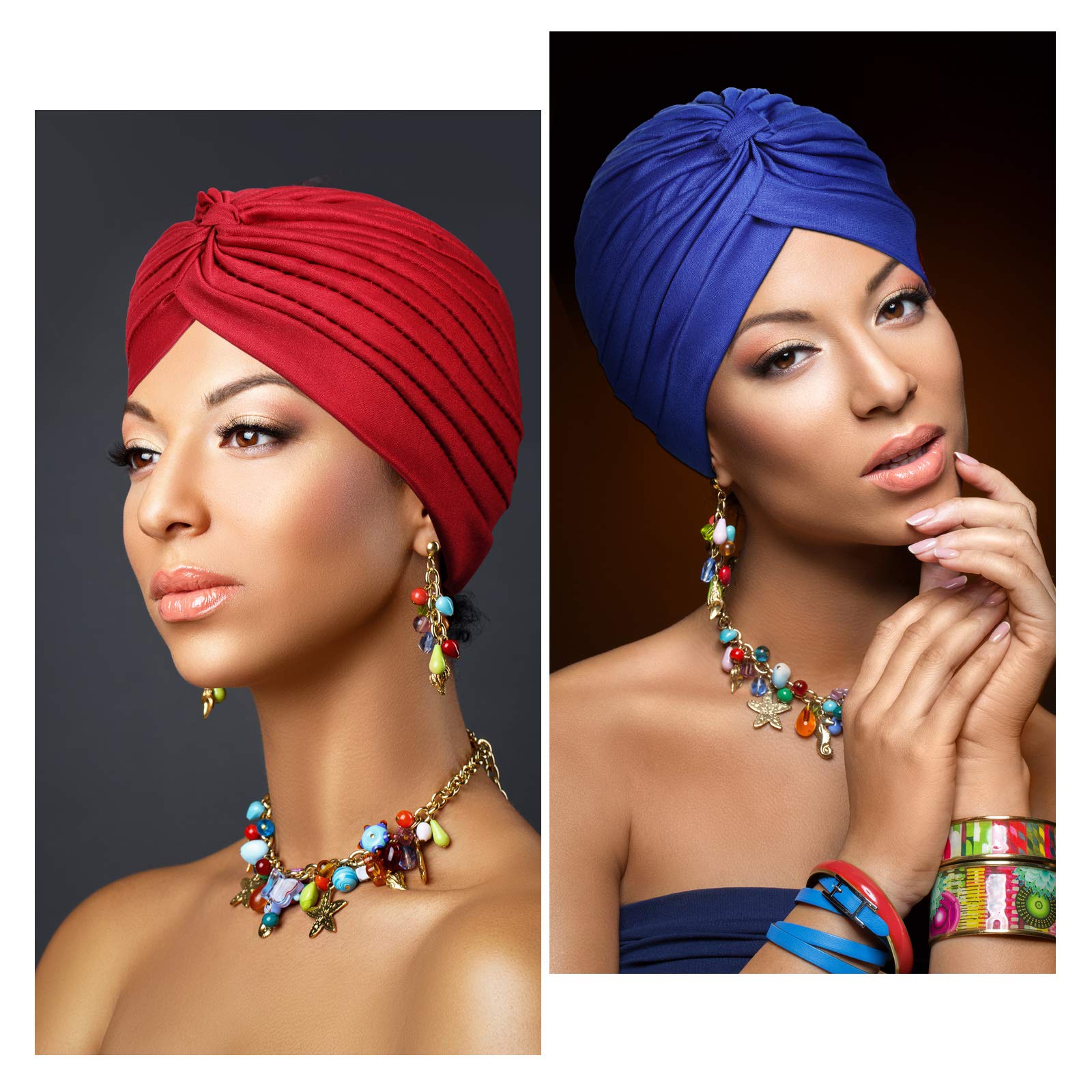 Foto 5 | Turbantes Elásticos Chemo Head Wraps Satinior Para Mujer X16 - Venta Internacional.