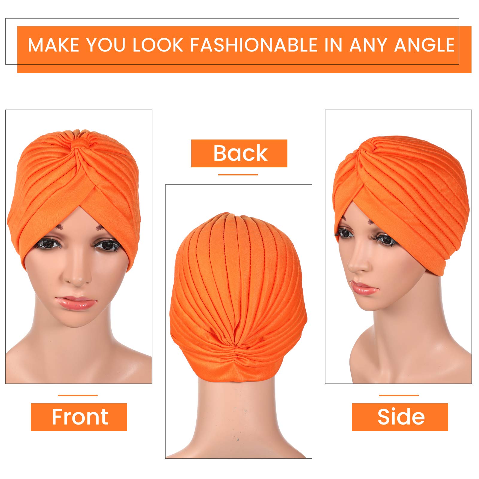 Foto 8 pulgar | Turbantes Elásticos Chemo Head Wraps Satinior Para Mujer X16 - Venta Internacional.