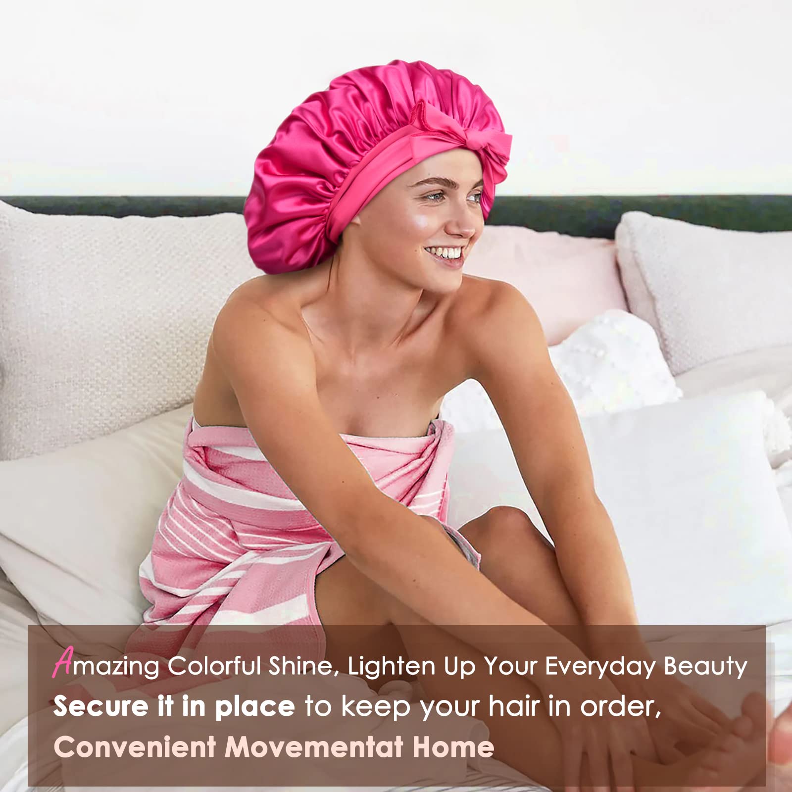 Foto 3 | Gorro De Satén Yanibest Gorro De Seda Para Mujeres Que Duermen - Venta Internacional.