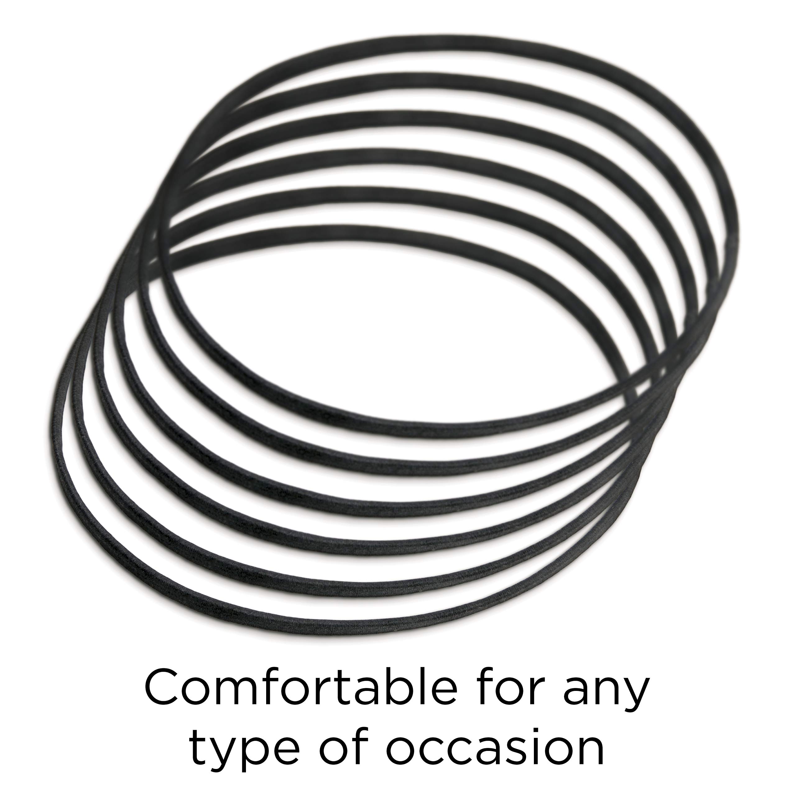 Foto 4 pulgar | Headwrap Goody Para Cabello Fino, Plano Y Angosto, Negro (paquete De 6) - Venta Internacional.